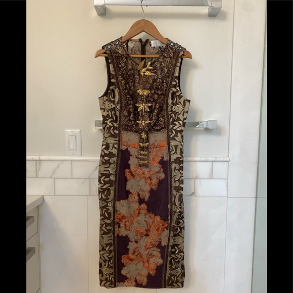 Byron Lars Dresses & Skirts - Byron Lars Beauty Mark Anthropologie Brocade Dress Size 4 New